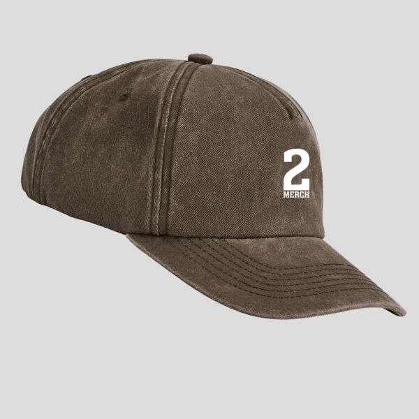 Relaxed 5 Panel Vintage Cap - TwoMerch Thumbnail