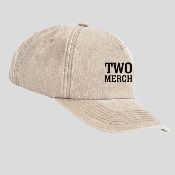 Relaxed 5 Panel Vintage Cap - TwoMerch Thumbnail